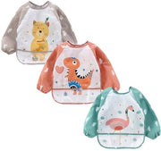 Slabbetje per bambino 3 in 1, impermeabile, con maniglie, lavabile, protezione dall'umidità, per bambini dai 6 ai 36 mesi.