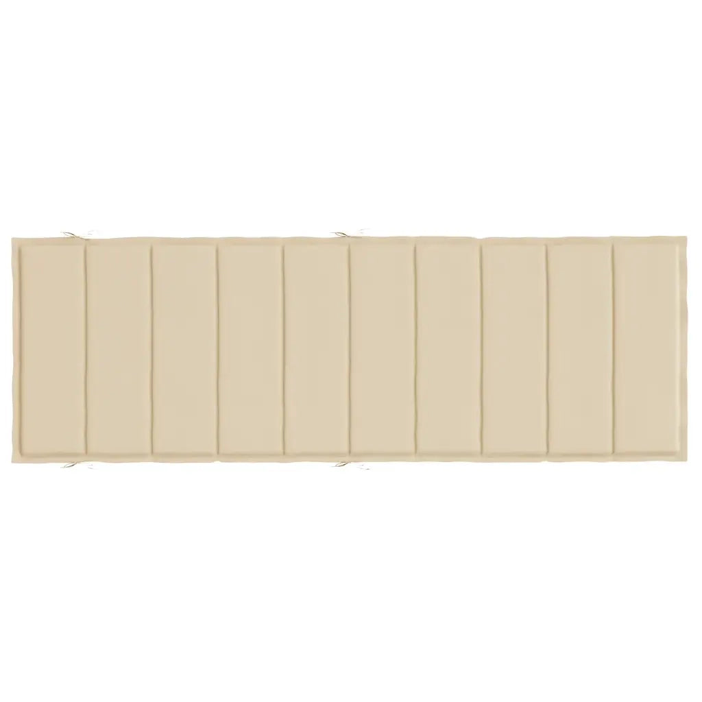 Cuscino per Lettino Prendisole Beige 186x58x3 cm