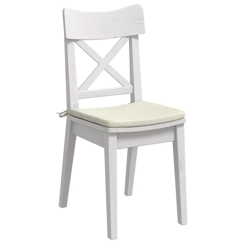 Cuscini per Seduta 4 pcs Crema 40 x 40 x 3 cm Velluto