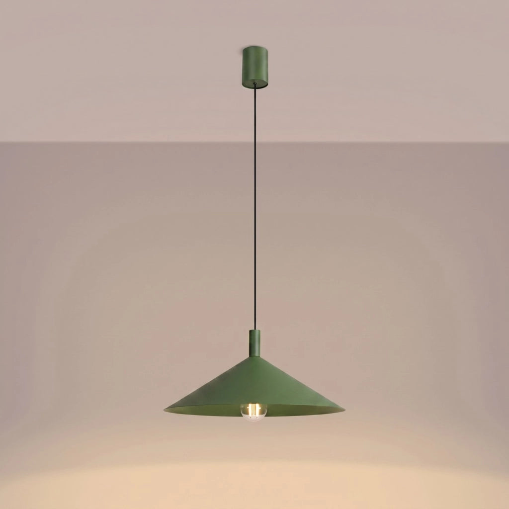 Lampada a sospensione NOX 40 verde oliva