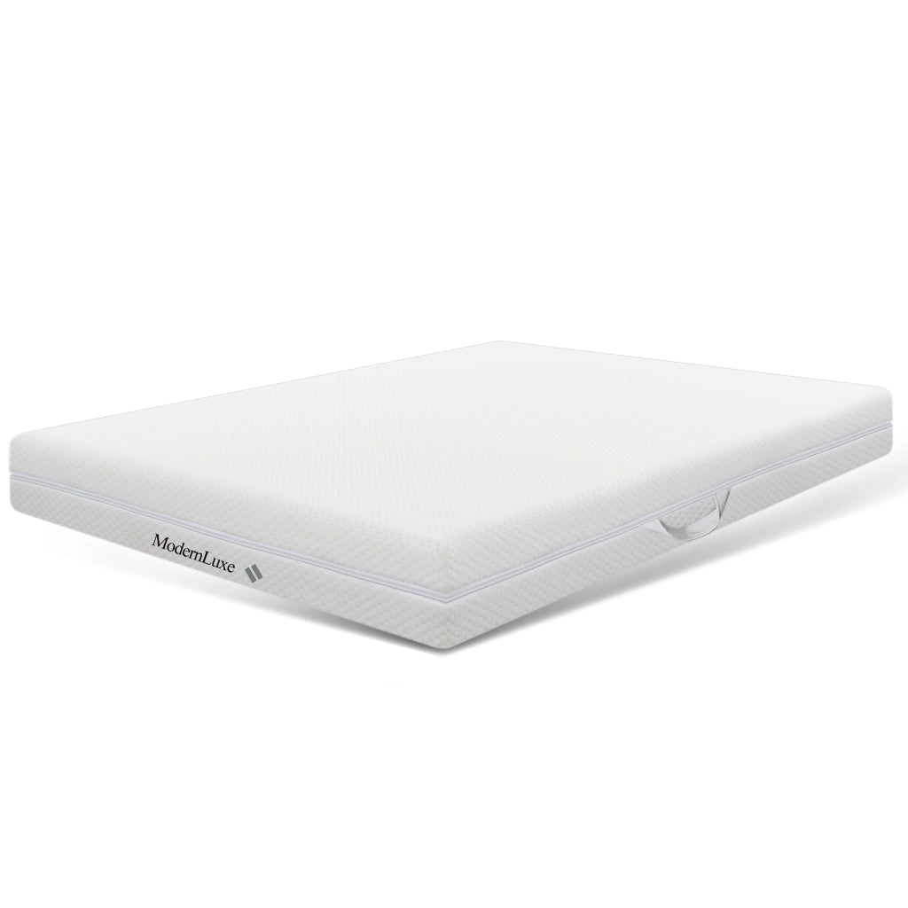 OKWISH Materasso in Schiuma Fredda 140×200 cm, Materasso Matrimoniale 7 Zone, H2 e H3, Fodera Lavabile 60 °C e Maniglie, senza Materasso
