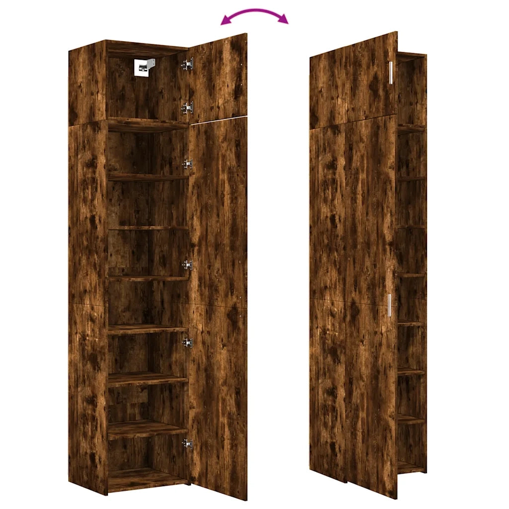 Mobile Sottile Rovere Fumo 50x42,5x225 cm in Truciolato 3281305