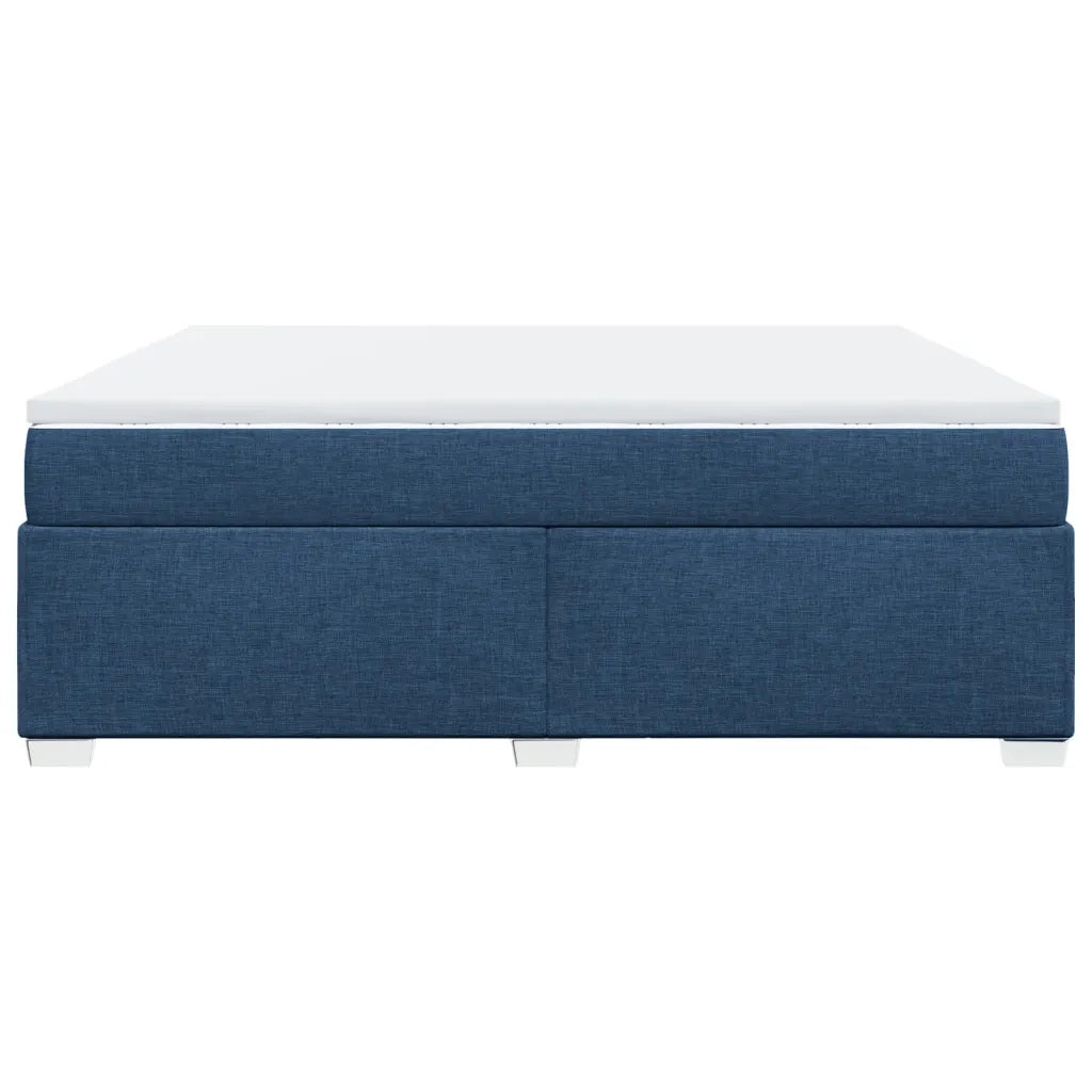 vidaXL Giroletto a Molle con Materasso Blu 180x200 cm in Tessuto