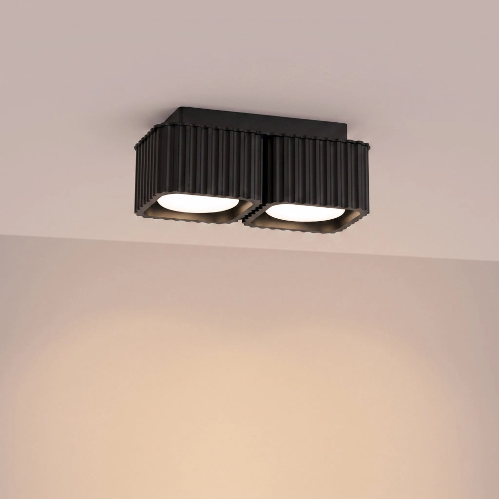 Plafoniera RIFF 2 nera Gx53
