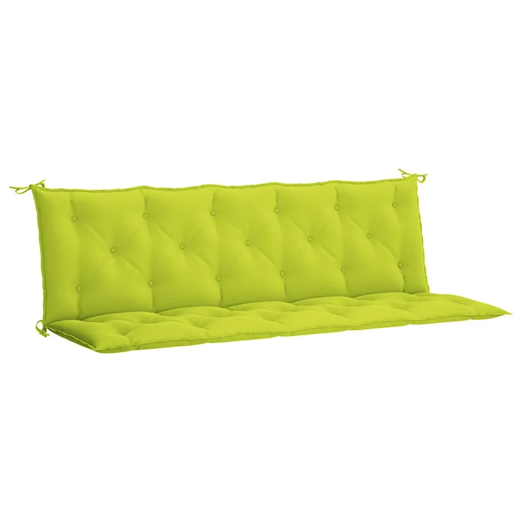 Cuscino per Panca Verde Intenso 180x(50+50)x7 cm Tessuto Oxford