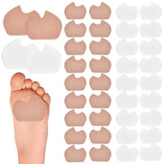 Supporti per piedi in velluto autoadesivi 40 pezzi - cuscini con antislip - supporto per piede anteriore - alleviamento del dolore - adatti per la maggior parte dei piedi - supporto per piedi