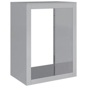 Portalegna 60 x 40 x 80 cm acciaio zincato grigio 02_0043737
