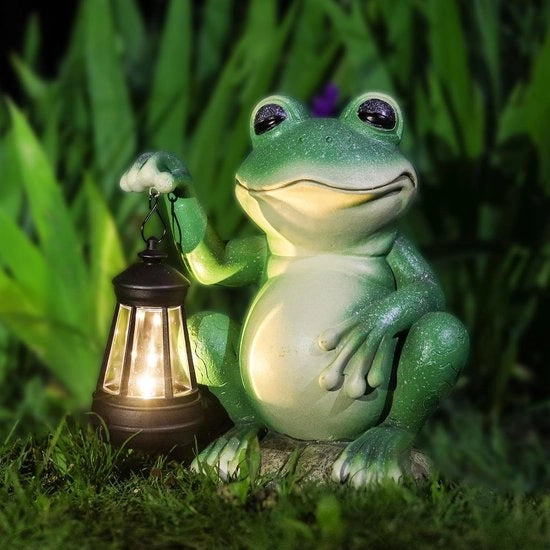 Beccafico a Luce per Giardino - Decorazione Esterna con Illuminazione - Lampada Esterna per Giardino - Sensore di Sfumatura Automatico - 20 x 8.5 x 18 cm