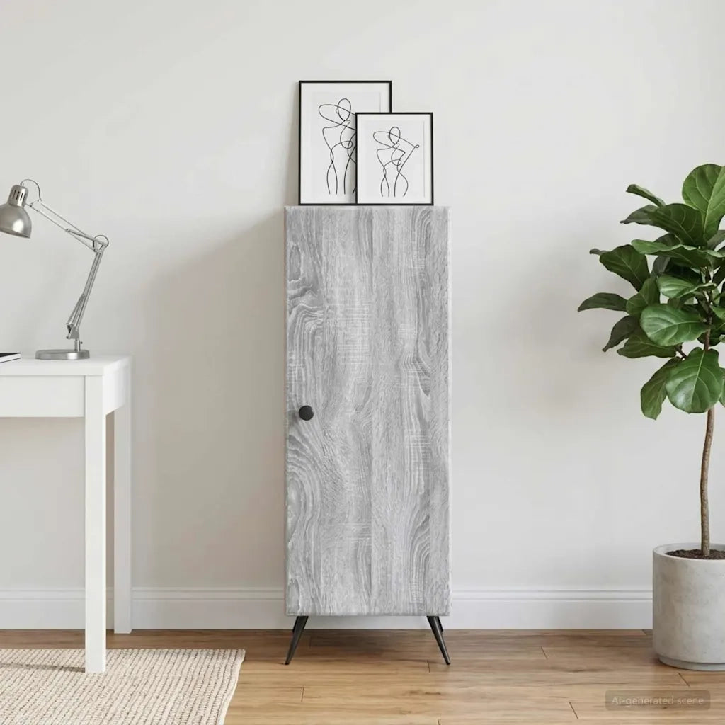Credenza Grigio Sonoma 33 x 34,5 x 90 cm Legno ingegnerizzato 895521