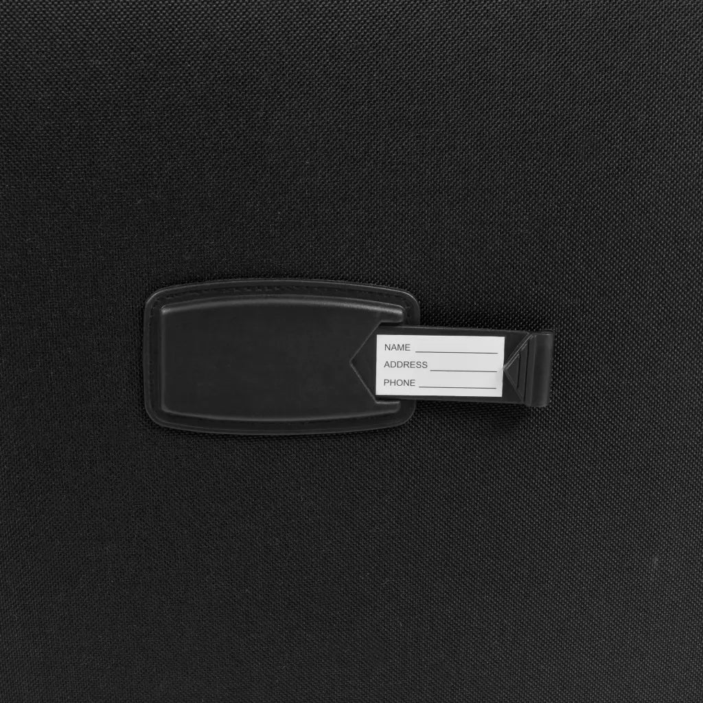 3 pz Set di Valigie Trolley Morbide Nere CFW2137127