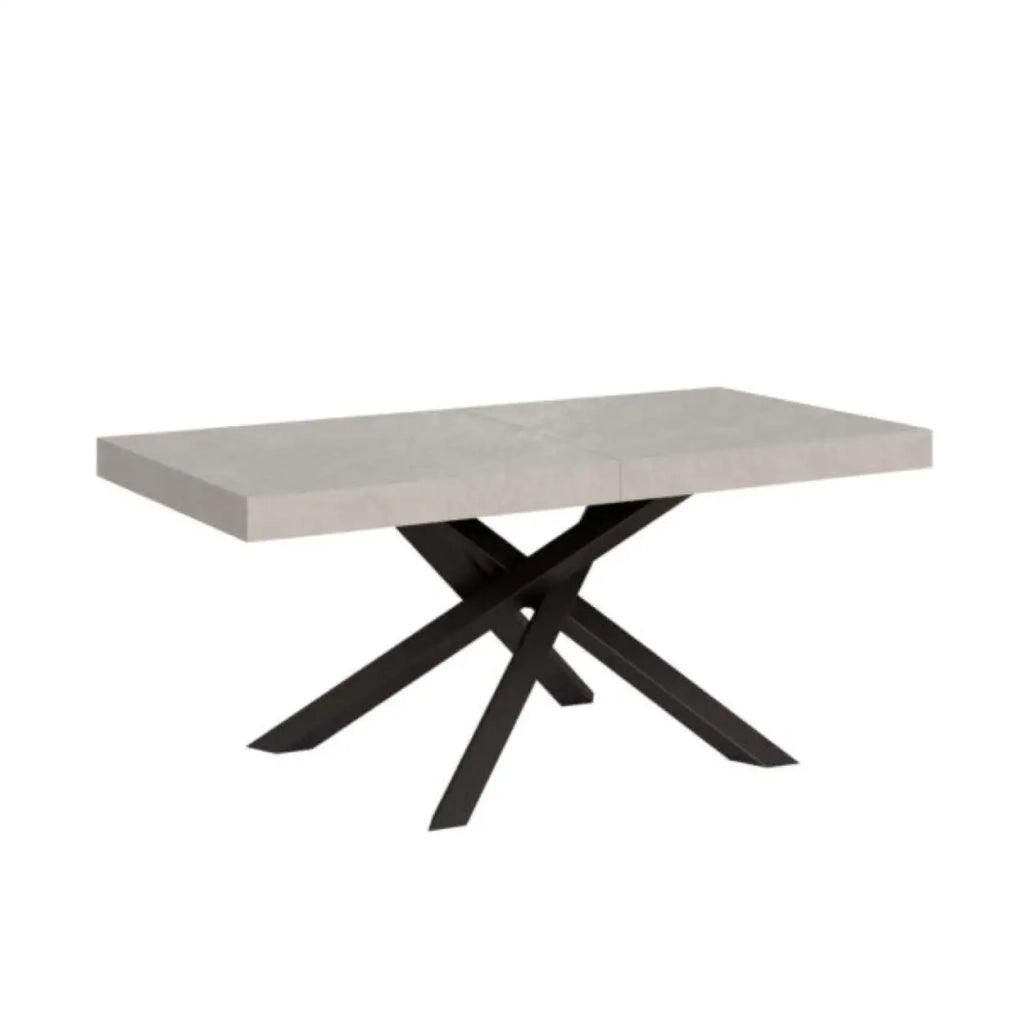 Tavolo allungabile 200/460x90 cm Volantis Premium cashmere gambe antracite