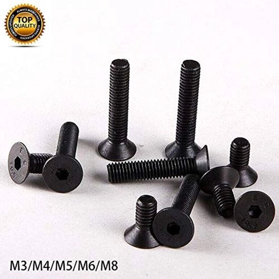 Viti a sezione a 6 gusci - 20 pezzi - Viti a sezione a 6 gusci M4 x 30 mm - Viti a sezione a 6 gusci in acciaio - Diversi angoli di inclinazione