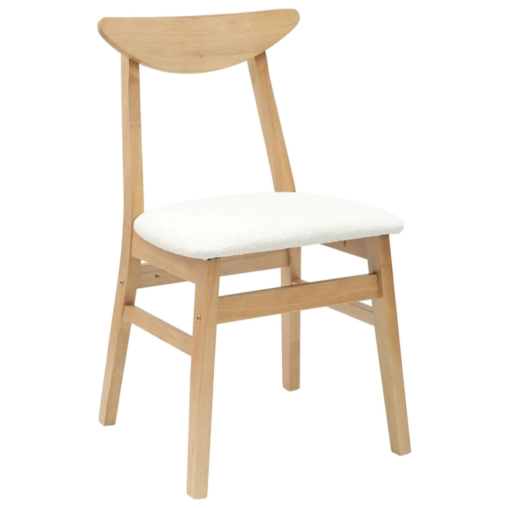Sedie da pranzo 2 pcs Naturale 42 x 47.5 x 81 cm
