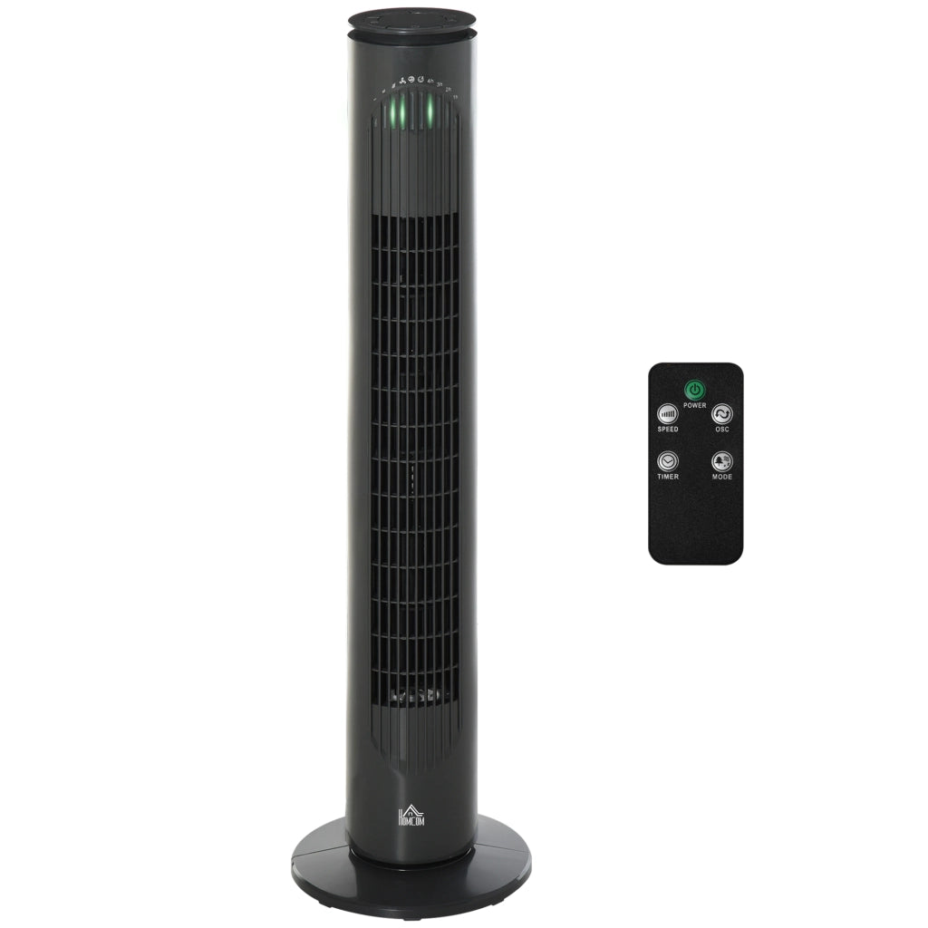 Ventilatore a colonna ¨C zephmum ¨C 45W telecomando timer 3 velocit¨¤ 22x77 cm grigio scuro