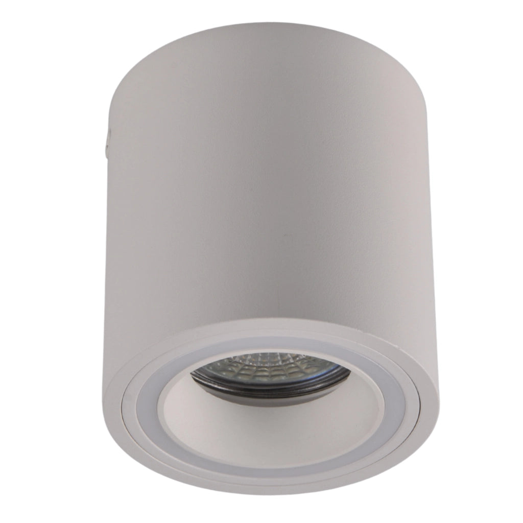 Plafoniera spot da soffitto tonda bianca GU10 Polux