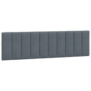 Cuscino Testiera Hanko Grigio Scuro 180 cm in Velluto CFW9651804