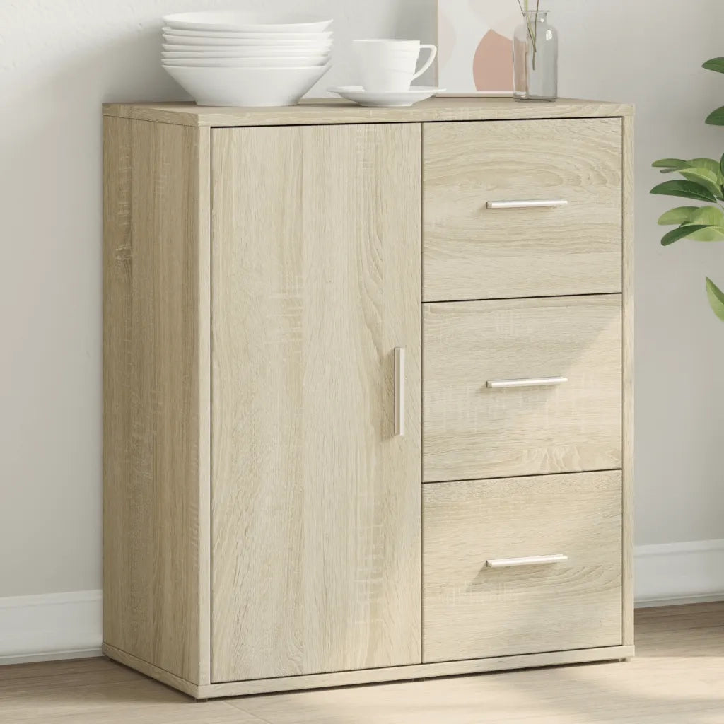 Credenza | Madia | Buffet da pranzo | Armadio da pranzo Rovere Sonoma 60x31x70 cm in Legno Multistrato