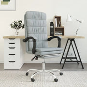 Poltrona da Ufficio Reclinabile Grigio Chiaro in Tessuto cod mxl 26119