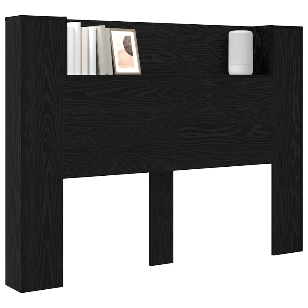Testiera Letto Rovere Nero Legno ingegnerizzato