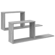 Scaffali flottanti 2 pcs Sonoma grigio 80 x 15 x 30 cm 8012327