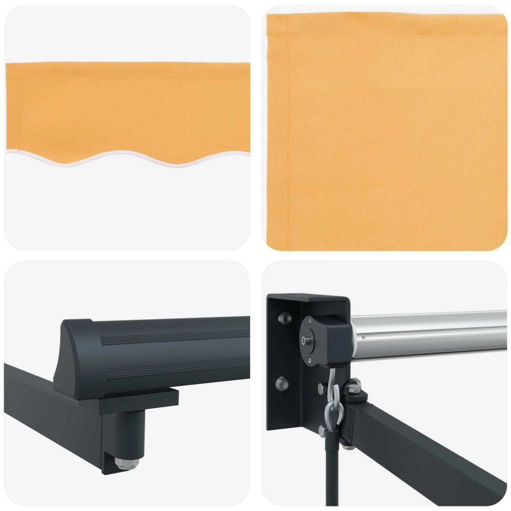 Tenda retrattile manuale con LED Sabbia