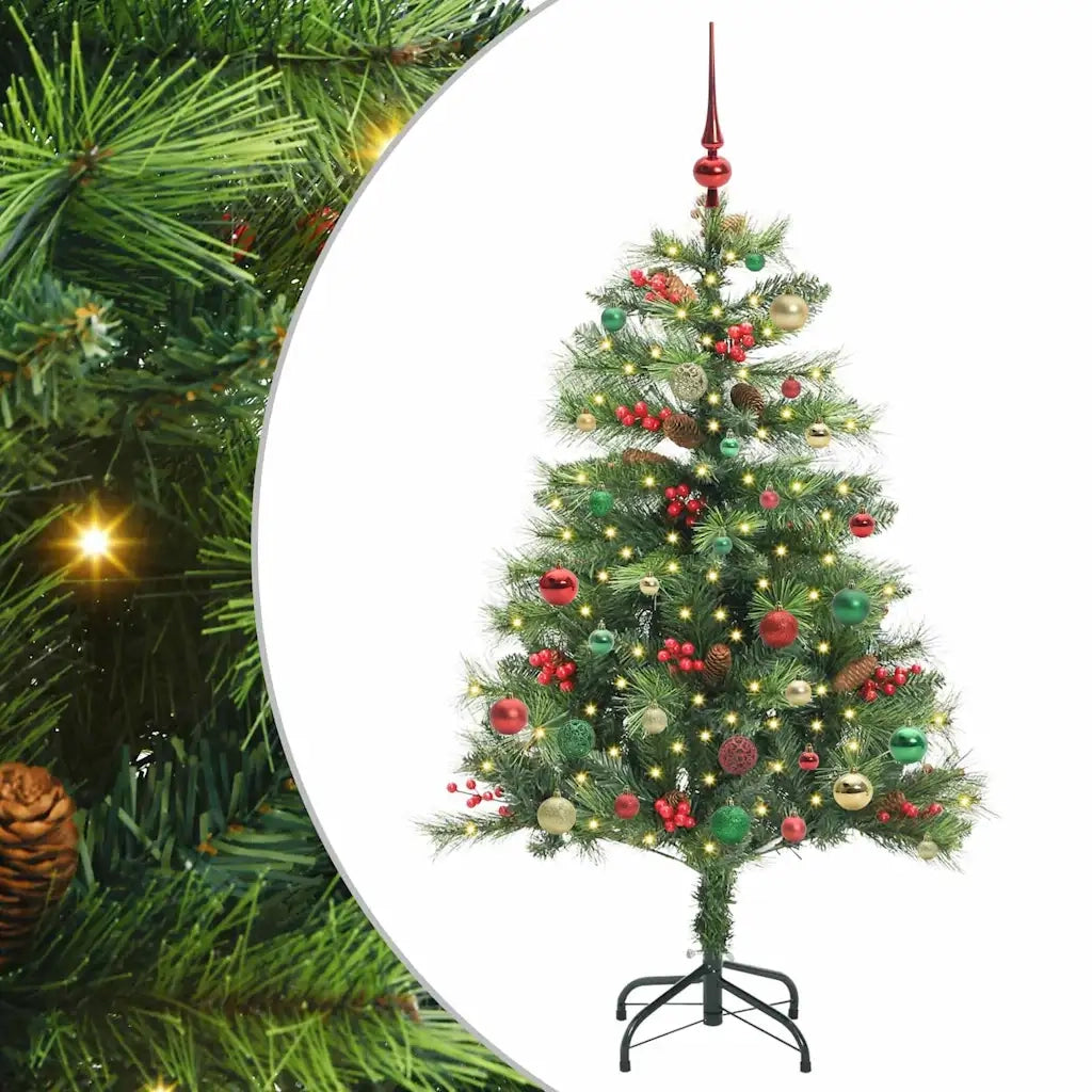 Albero di Natale artificiale Verde 150 cm PVC e Metallo