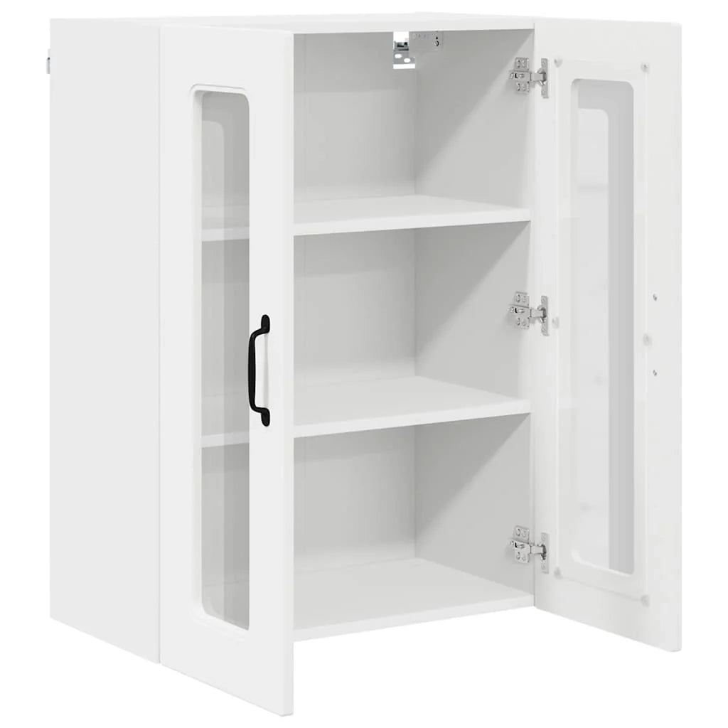 Mobile da cucina moderno con pratico spazio contenitivo 60 x 31 x 80 cm legno composito bianco 02_0053763