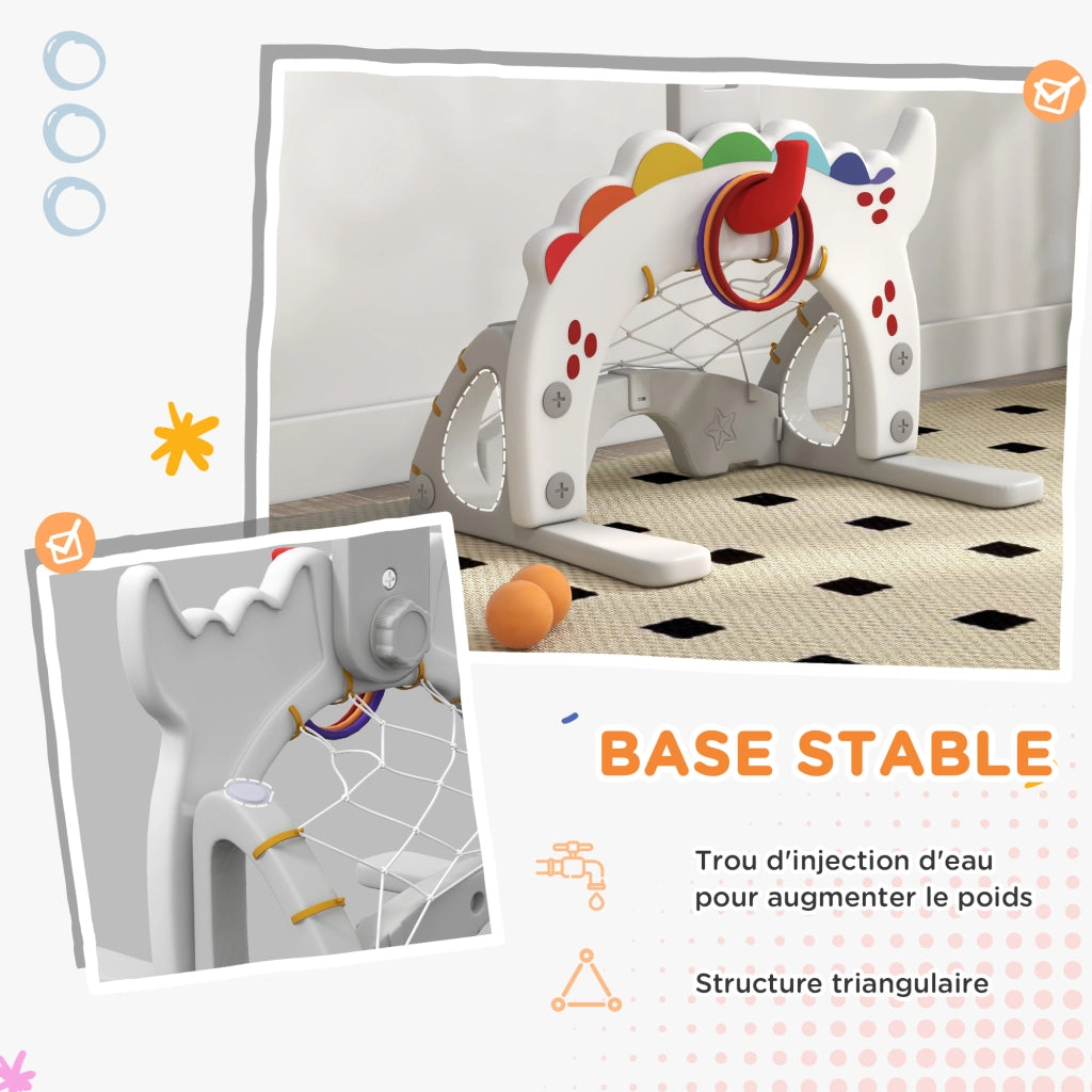 Cestino da basket per bambini 5 in 1 ¨C zephmum ¨C blu e grigio