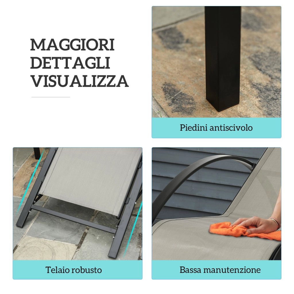 Letto a soppalco con tavolino in vetro ¨C zephmum ¨C 59x169x66 cm, grigio