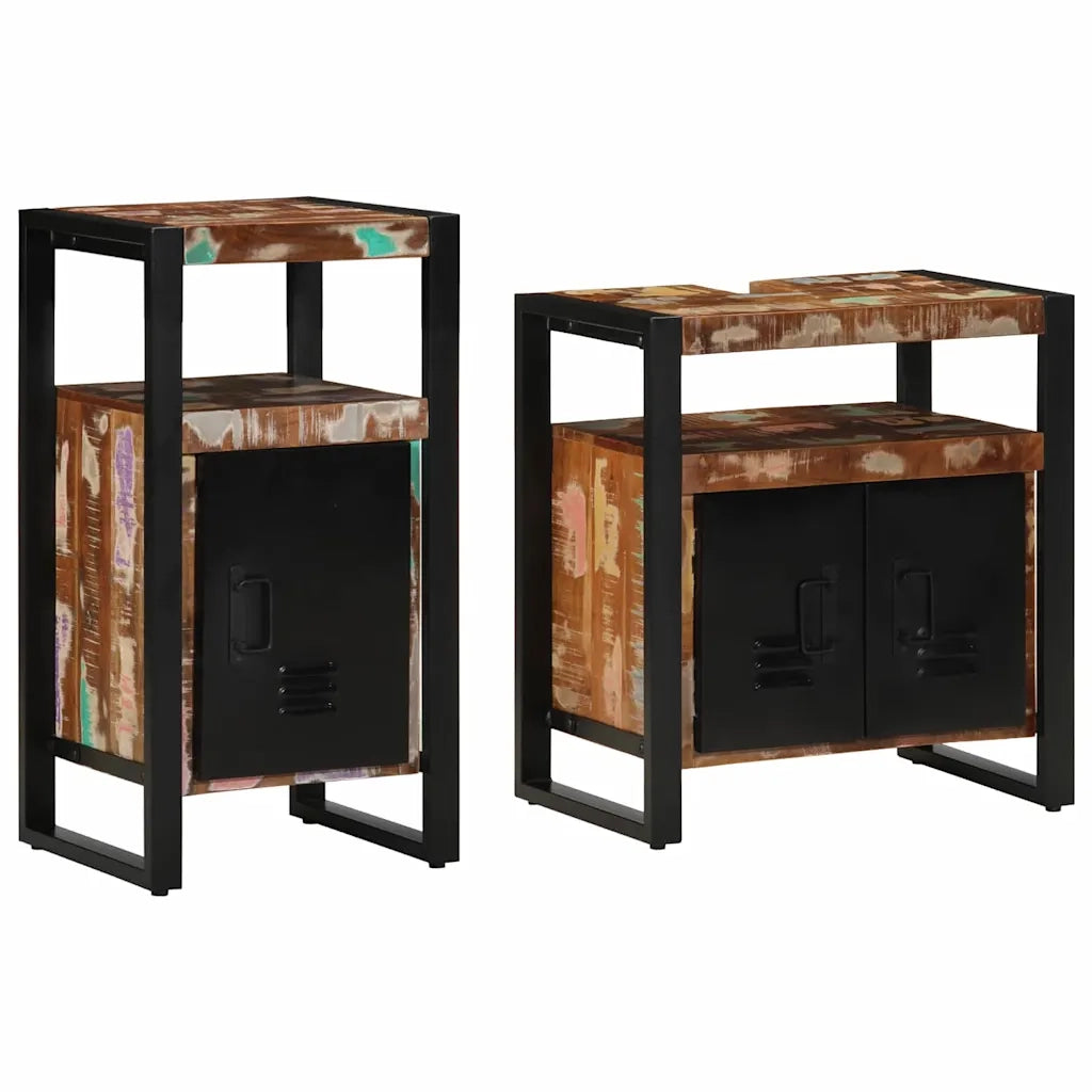 Set di mobili per il bagno 2 pcs Legno massello riciclato 3305603