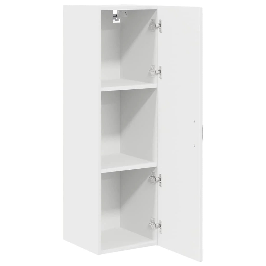 Mobile da cucina moderno da parete 30 x 31 x 100 cm pratico contenitore elegante finitura in legno ingegnerizzato bianco 02_0054447