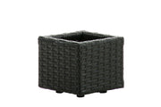 Portavaso Da Esterno Laura In Polyrattan nero