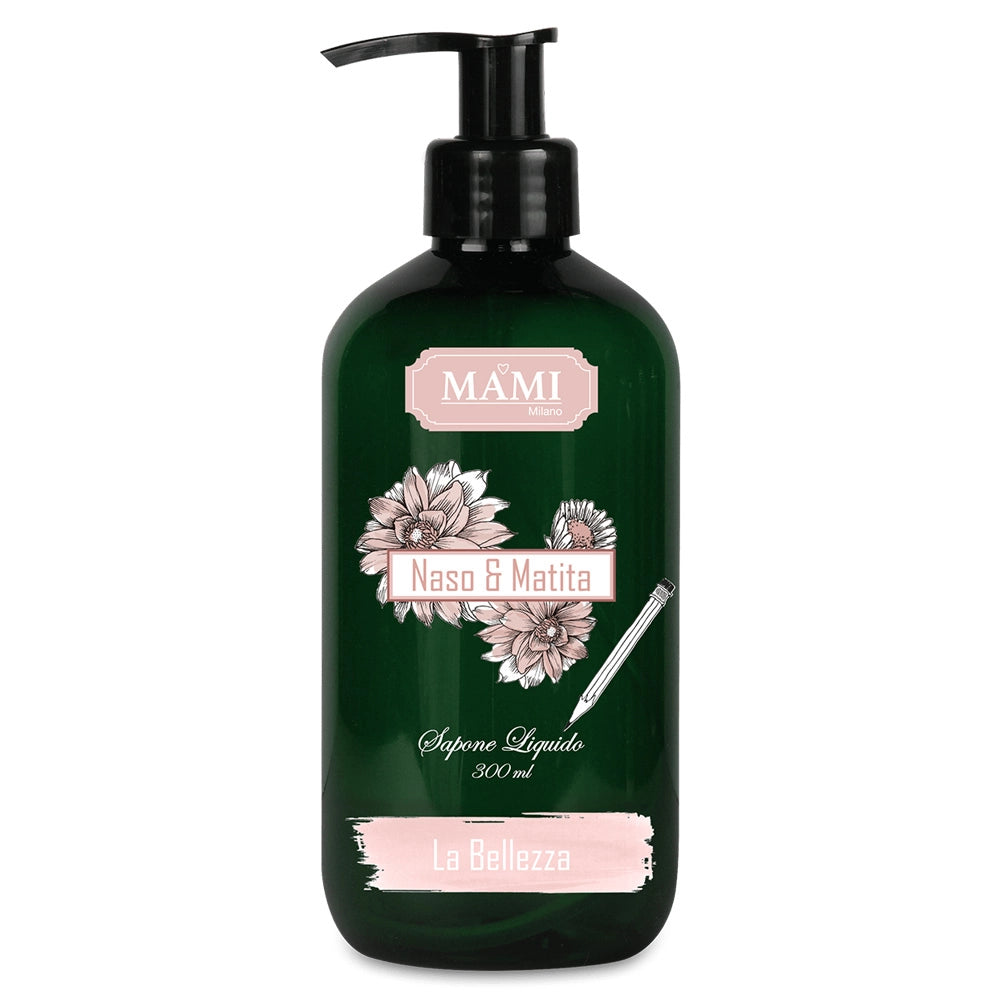 Sapone Liquido Mami Milano Detergente Mani Eleganza Bellezza Sorriso Fascino Fragranza: Bellezza