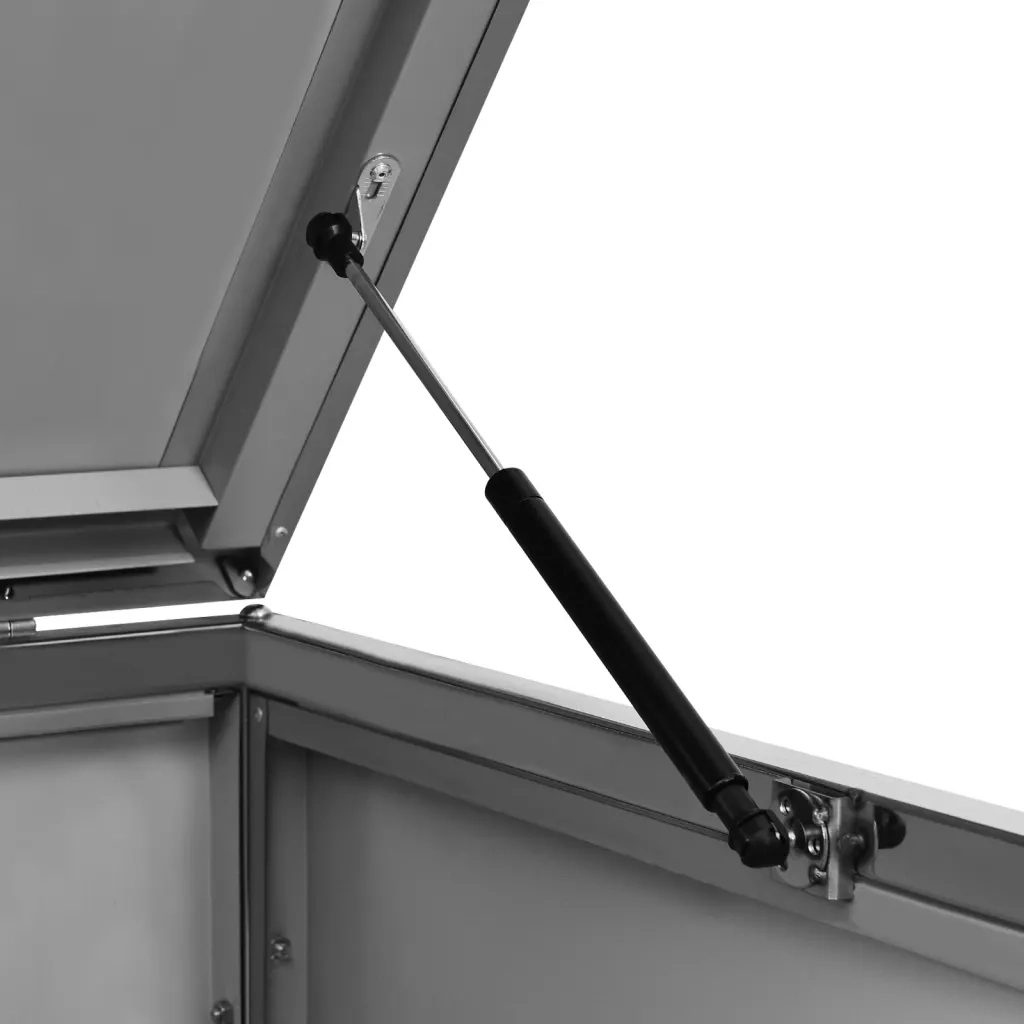 Copri Bidoni Pattumiera Doppia 138x77,5x115,5 cm Acciaio Inox cod mxl 52620