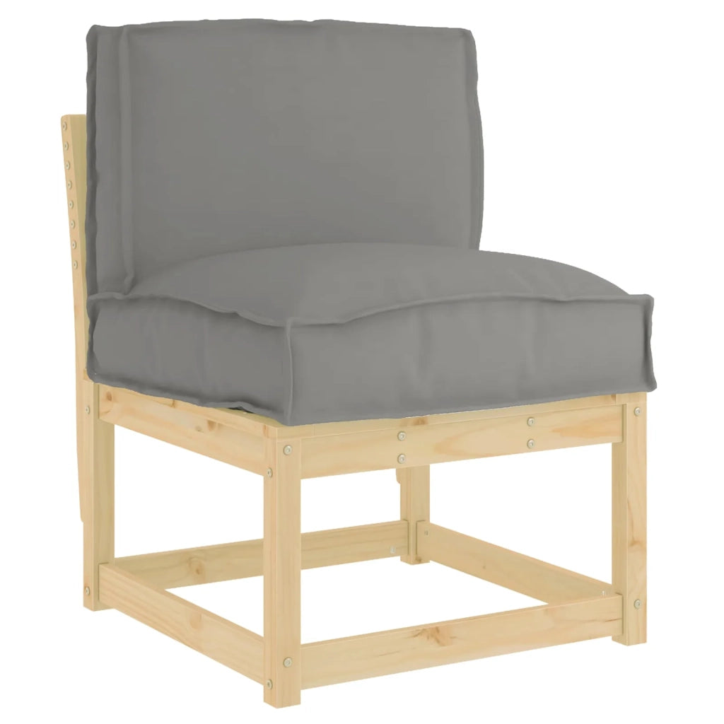 Cuscino Grigio 50 x 40 x 12 cm Tessuto Oxford 42001459