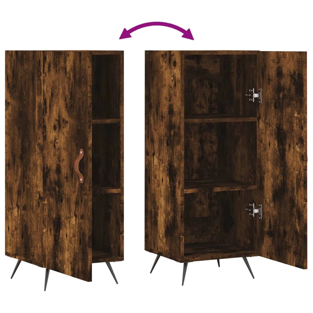Buffet credenza cassettiera armadio mobile contenitore organizer per cucina soggiorno salotto 34,5 x 34 x 90 cm legno ingegnerizzato marrone 02_0030916