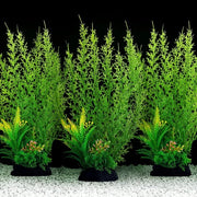Decorazione per Acquario in Plastica - Grande - Set di 3 pezzi - Sicura per Pesci - Facile da Pulire - Aspetto Naturale - Decorazione per Acquario