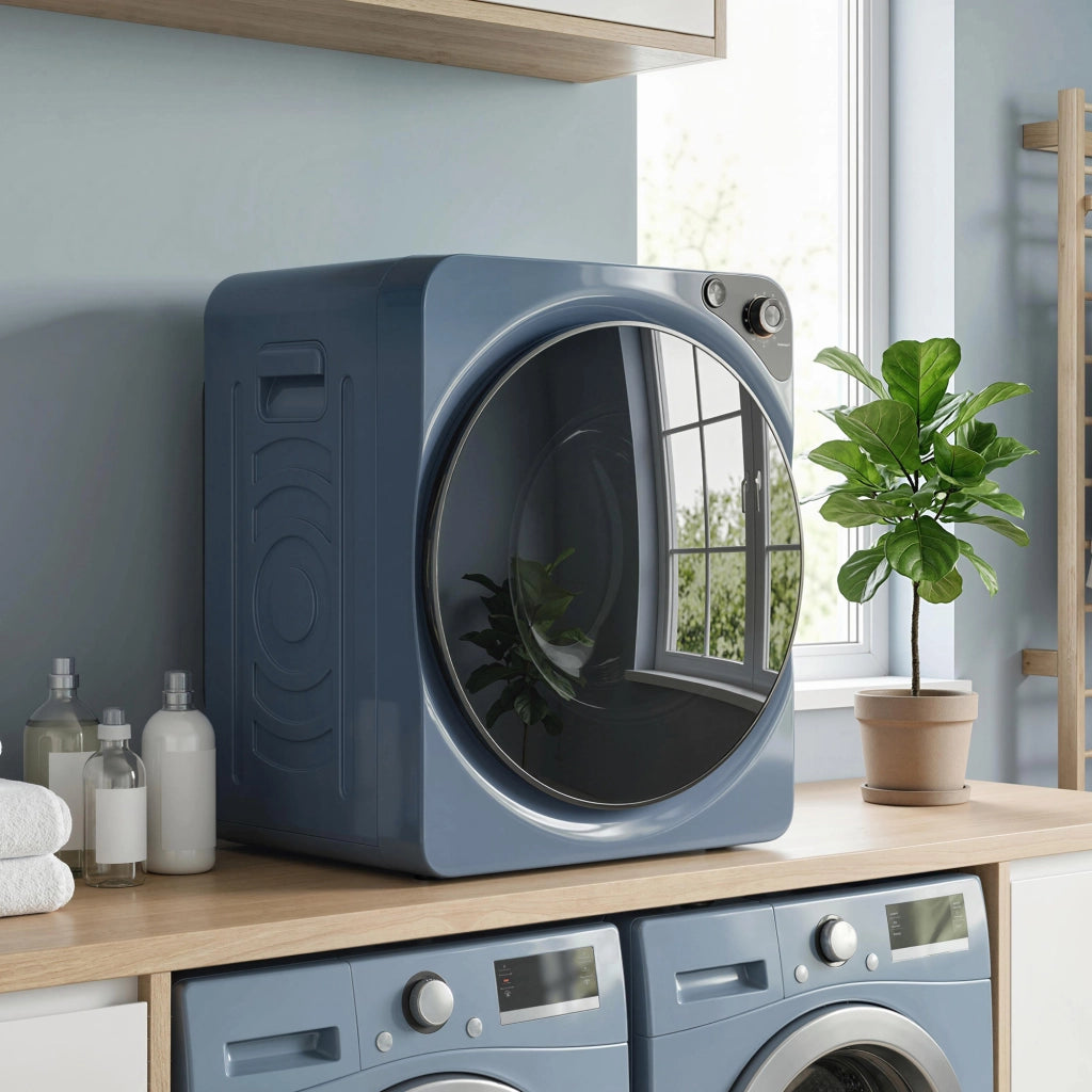 Asciugatrice elettrica compatta 5 kg ¨C Xylo ¨C 1000W, 5 programmi, cestello inox, blu