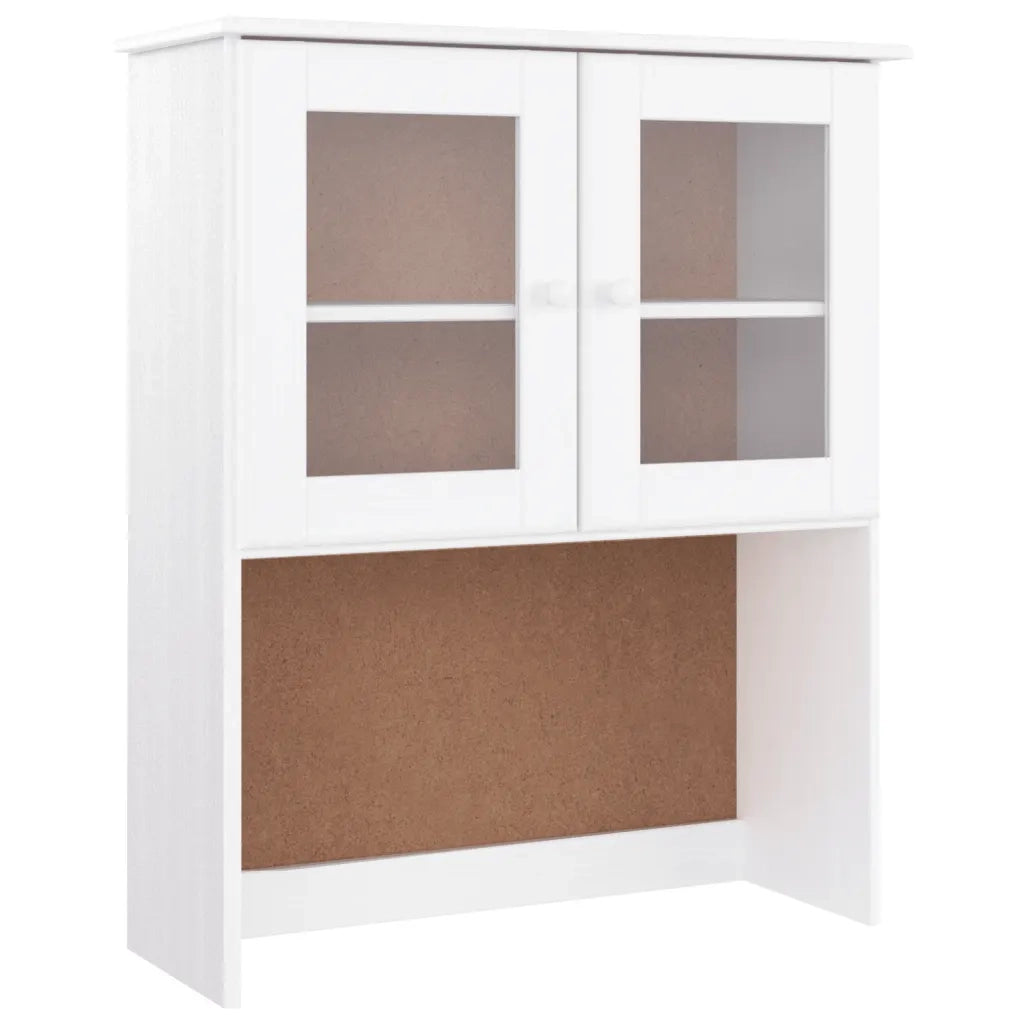 Credenza ALTA Bianca 77x35x165 cm in Legno Massello di Pino 3187774