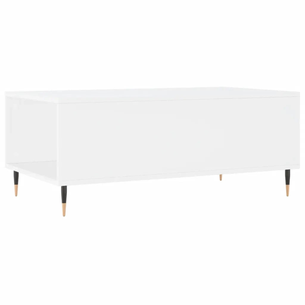Tavolino da Salotto Bianco 90x50x36,5 cm in Legno Multistrato 830796
