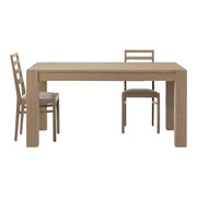 Tavolo allungabile legno di rovere tinta seppia 140-220x90 (638) - Mobili 2G