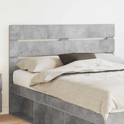 Testiera-Testata-Testiera Decorativa Grigio cemento 150 cm Legno multistrato 530112