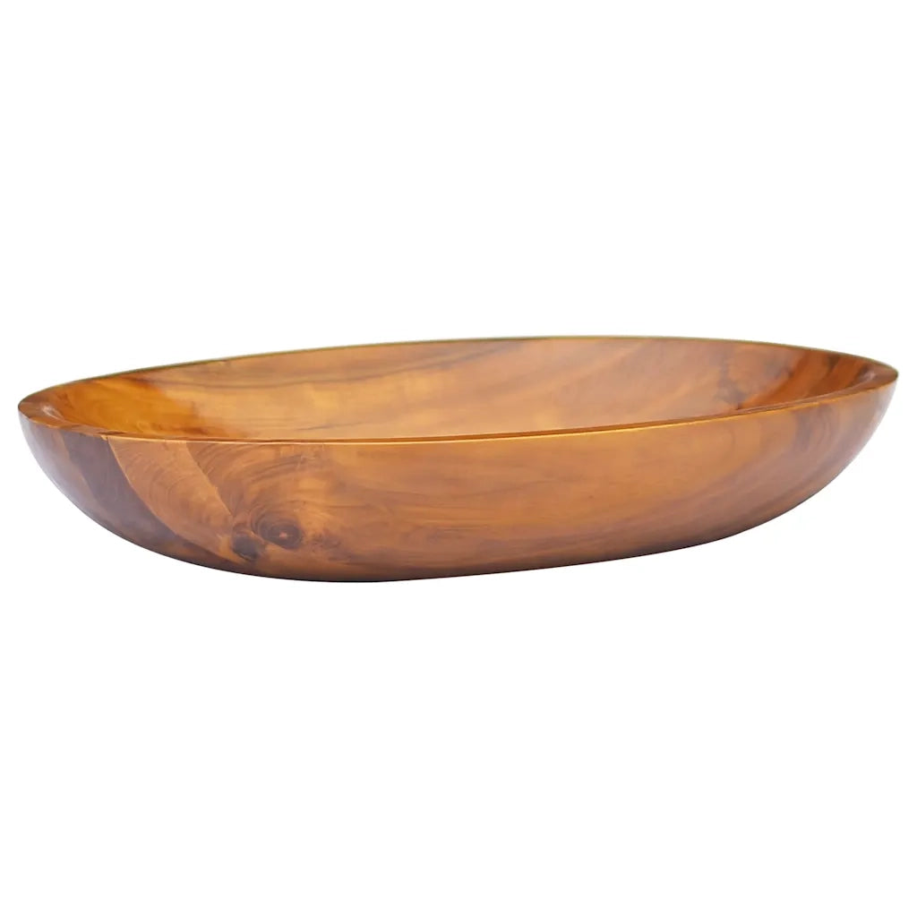 Lavabo in Legno Massello di Teak 60x40x10 cm cod mxl 45346