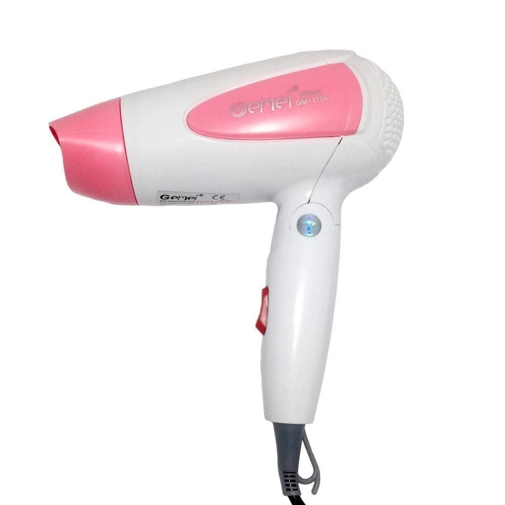 Trade Shop - Asciugacapelli 1200 Watt Manico Pieghevole Vento Freddo/caldo 2 Velocita' Gm1756 -
