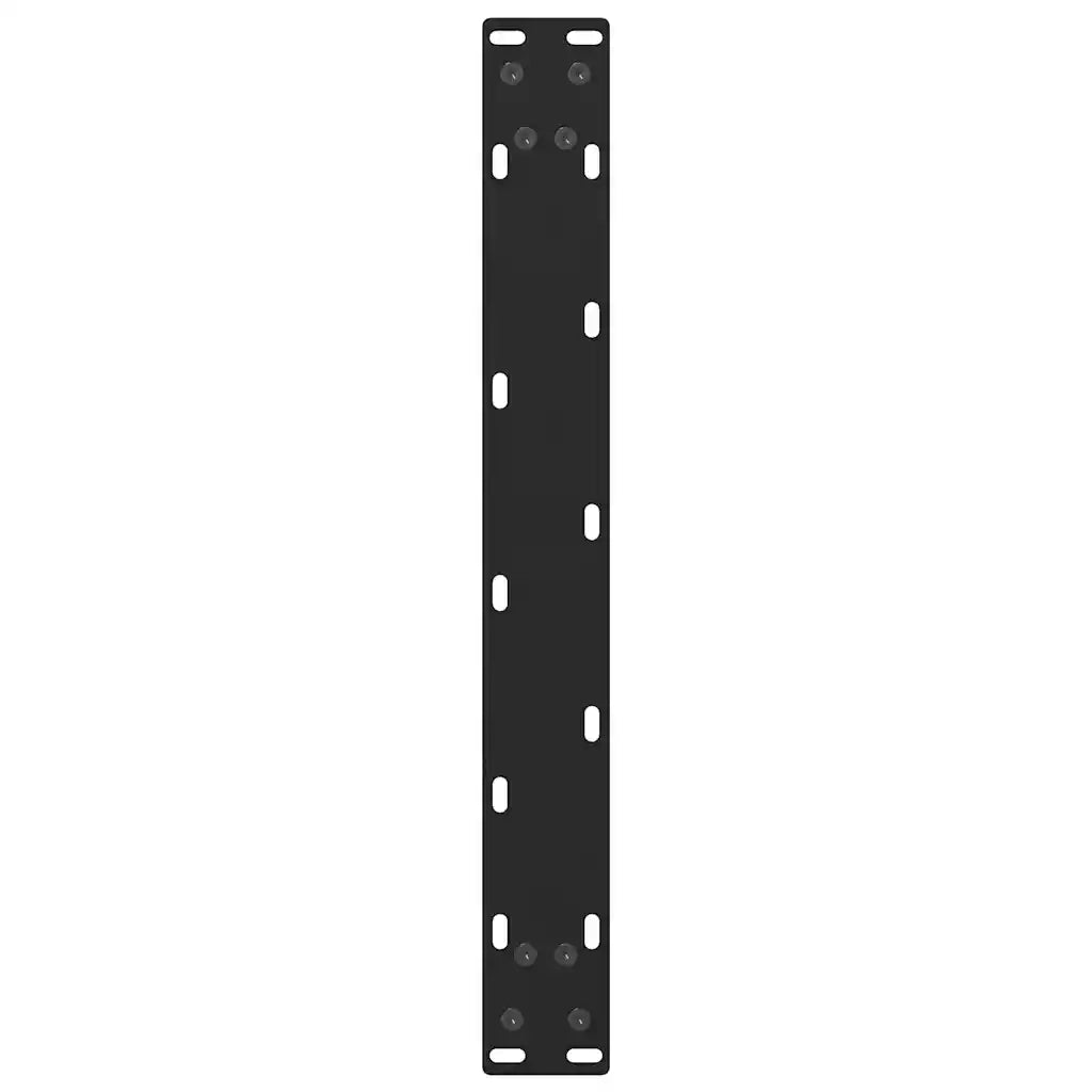 Gambe per Tavolino da Caff¨¨ Nere 2 pz-Set di 2 Gamba per Tavolo 50x(42-43) cm Acciaio