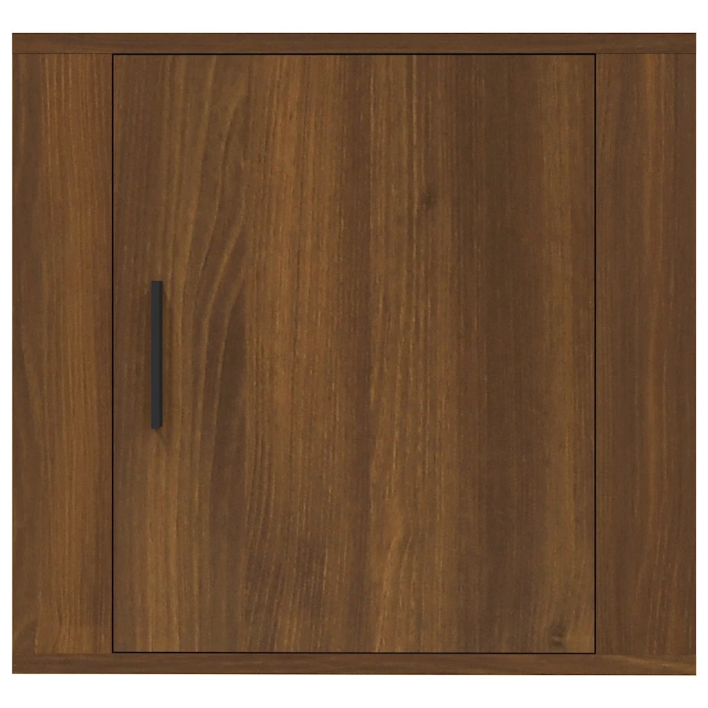 Comodini a Muro 2 pz Rovere Marrone 50x30x47 cm 816879