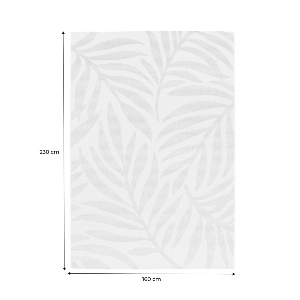 Tappeto interno/esterno motivo vegetale crema, beige