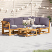 Set Salotto da Giardino 5 pz con Cuscini Legno Massello Acaciacod mxl 92351