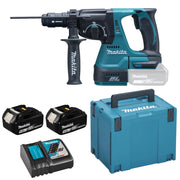 Makita LXT DHR243RTJ – Tassellatore batteria 18V Brushless SDS-Plus completo