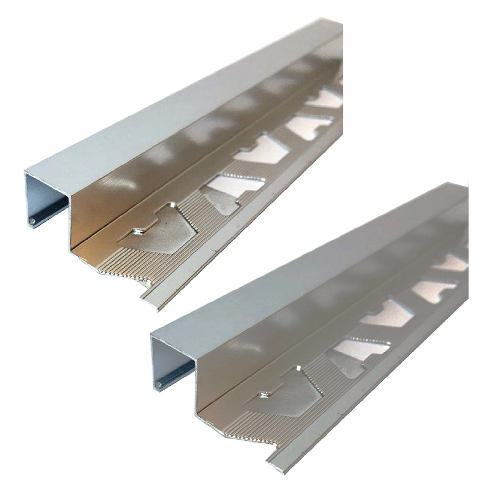 PROFILO JOLLY PER PIASTRELLE mm 10 cm 250 satinato- 15 pezzi  - ARCANSAS